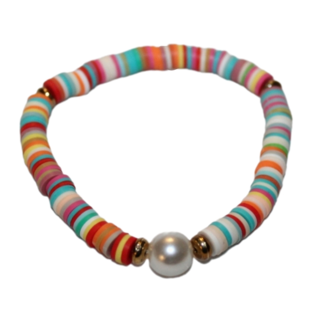 Rainbow Confetti Beaded Bracelet - Picture 10 of 16